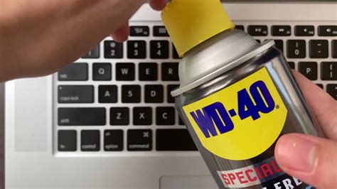 Clean your Keyboard with WD-40 Specialist Air Duster - YouTube