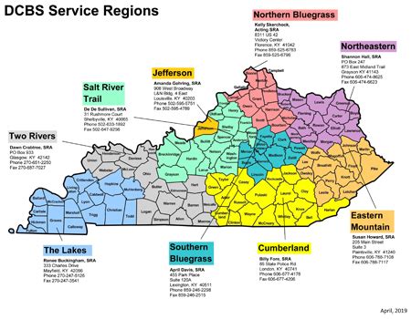 Service Regions - Cabinet for Health and Family Services