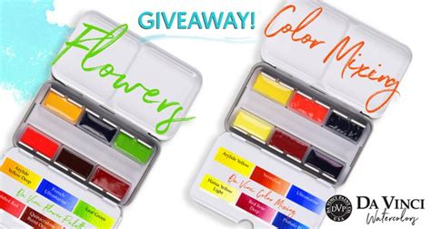 Doodlewash® - GIVEAWAY: Da Vinci Watercolor Palettes!