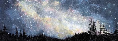 Fine Art & Collectibles :: Art Prints :: Milky way over a forest- Print of an original ...