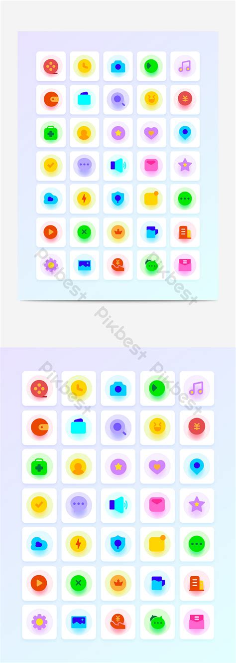 Flat Icons UI | AI Free Download - Pikbest