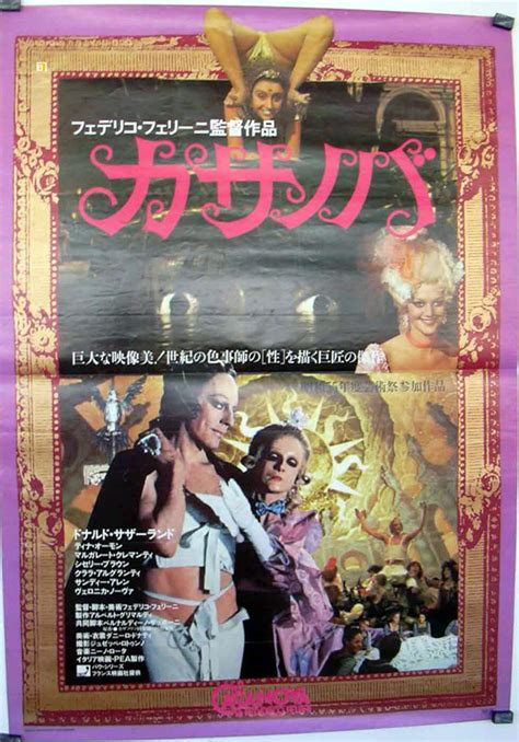 "CASANOVA" MOVIE POSTER - "IL CASANOVA DI FEDERICO FELLINI" MOVIE POSTER