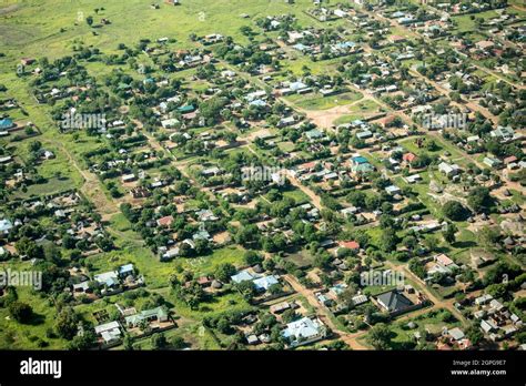 Aerial view of the remote town of Torit, South Sudan Stock Photo - Alamy