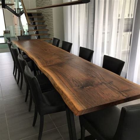 Live edge black walnut 12ft dining table from a single slab. www ...