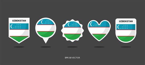 Premium Vector | Uzbekistan flag set vector illustration good used for ...