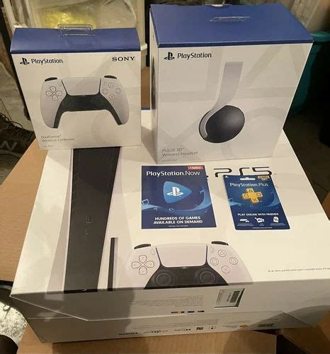 New Sony PS5 Blu Ray Disc Edition White Console, Controllers: Wireless ...