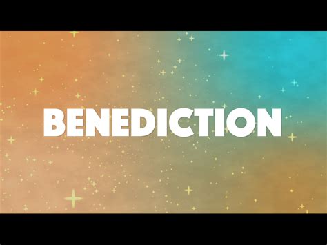 Stars On Blue And Orange: Benediction Motion Background | Church Fuel | WorshipHouse Media