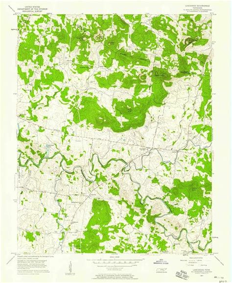 Amazon.com : YellowMaps Lascassas TN topo map, 1:24000 Scale, 7.5 X 7.5 ...