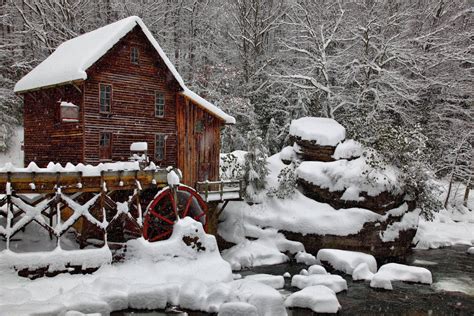 Winter Country Scenes Wallpaper - WallpaperSafari