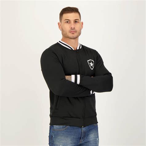 Botafogo Retro Badge Black Jacket - FutFanatics