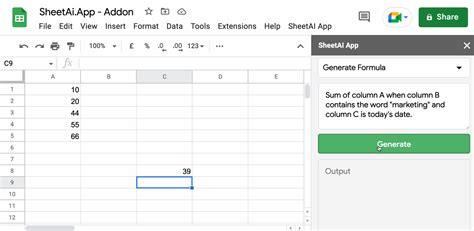 SheetAI App | Google Sheets/Excel Formulas From Text with AI.