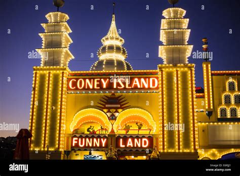 'Coney Island' at Luna Park in Sydney Stock Photo, Royalty Free Image ...