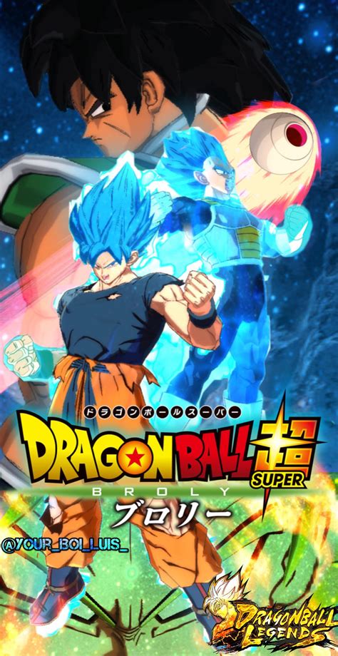 Dragonball Super: Broly movie poster remade in Dragonballlegends styel ...