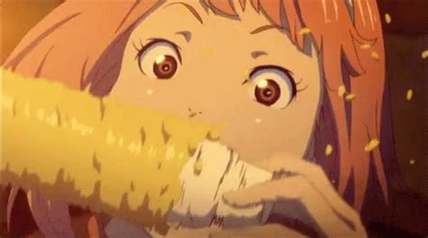 Anime Corn GIF - Anime Corn Food - Discover & Share GIFs