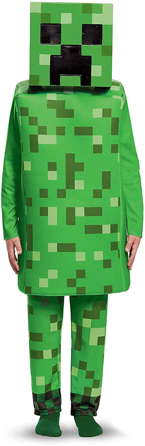 Creeper Deluxe Minecraft Costume, Green, Medium (7-8) - Costume / M (7-8) | Kostüm junge ...