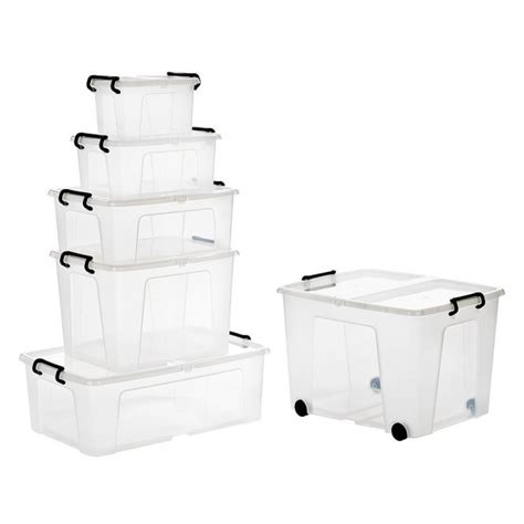 Plastic Storage Bins Wheels Plastic Portable Function Storage Box For