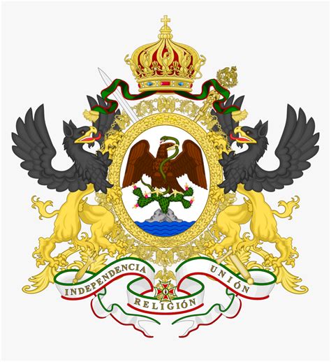 Galeria Asociación Monarquista Mexicana Png Bandera - First Mexican Empire Coat Of Arms ...