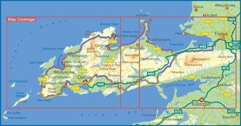 Dingle Way Flat Map - EastWest Mapping