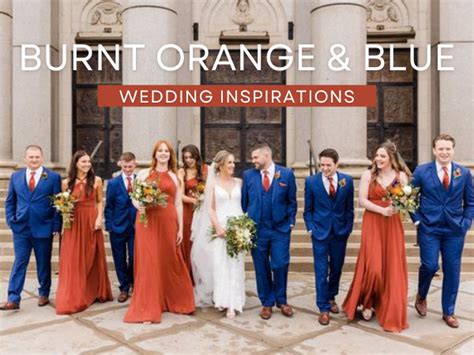 Blue And Orange Wedding Theme