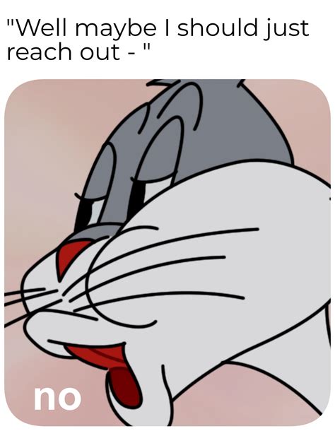 Bugs Bunny No Meme Template