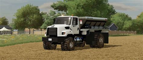 Freightliner 108SD with New Leader L4330G4 Lime / Fertilizer Spreader ...