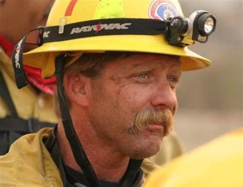 Firefighter after being awake for 80+ hours fighting a huge fire in Southern California ...