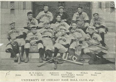 Baseball History: 19th Century Baseball: Image: University of Chicago Base Ball Club, 1896