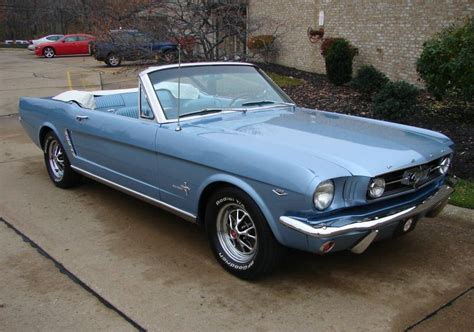 Silver Blue 1965 Ford Mustang Convertible