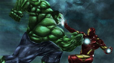 1336x768 Iron Man Vs Hulk Art Laptop HD ,HD 4k Wallpapers,Images ...