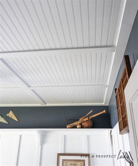 How to Install a Beadboard Ceiling - Pine and Prospect Home