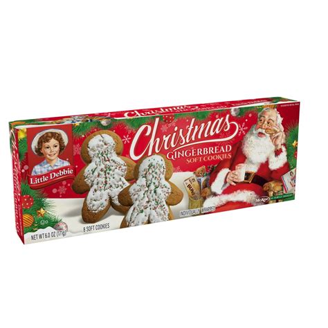 Snack Cakes, Little Debbie Family Pack Christmas Gingerbread Cookies ...