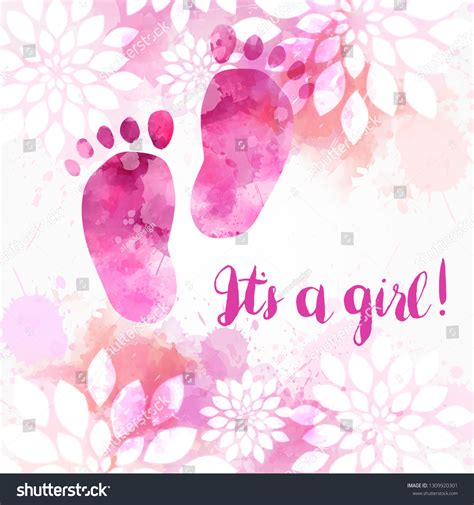 Girl Baby Gender Reveal Concept Illustration Stock Vector (Royalty Free) 1309920301 | Shutterstock