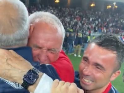 Claudio Ranieri in tears over Cagliari promotion then shows class with s***housing fans | talkSPORT