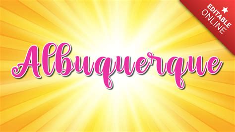 Albuquerque | Text Effect Generator | TextStudio