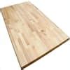 Hampton Bay 4 ft. L x 25 in. D Unfinished Birch Butcher Block Countertop in With Standard Edge ...