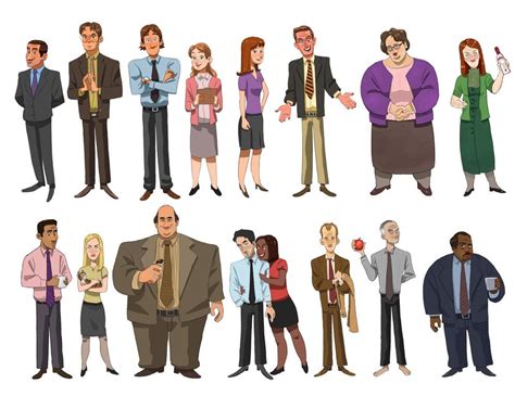 The Office Characters, Cartoon Characters, Character Drawing, Character ...