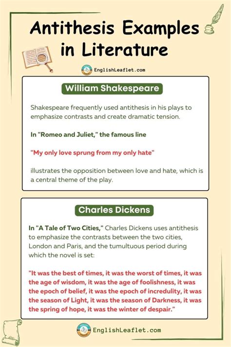 Literary Devices: Antithesis Examples in Literature | How To Use It In ...