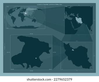 Alborz Province Iran Diagram Showing Location Stock Illustration 2279652379 | Shutterstock