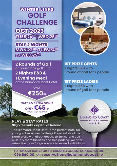 Golf Hotel Breaks Sligo | Diamond Coast Hotel Enniscrone