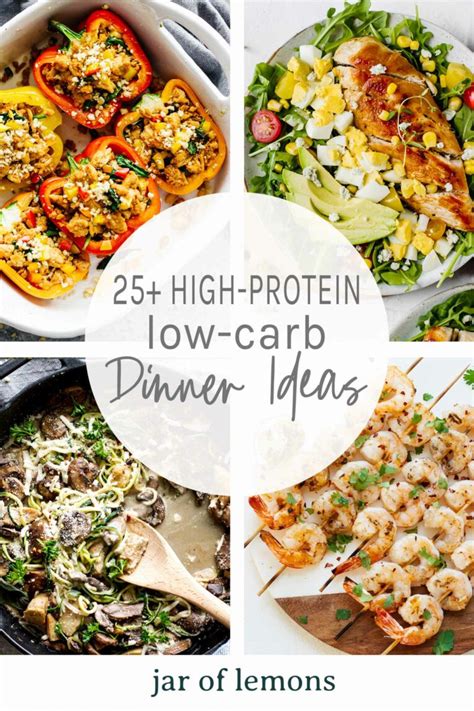 25+ High-Protein Low-Carb Dinner Ideas - Jar Of Lemons