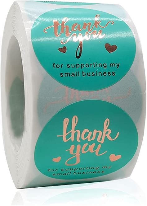 Amazon.com : Thank You Stickers Roll,500pcs Thank You for Supporting My Small Business Stickers ...