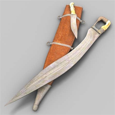 falcata sword 3d model