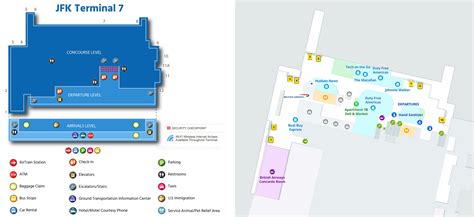 Terminal 7 map JFK Airport