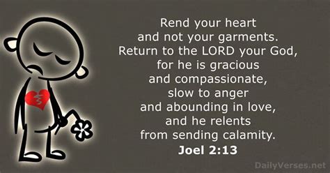 Joel 2:13 - Bible verse - DailyVerses.net