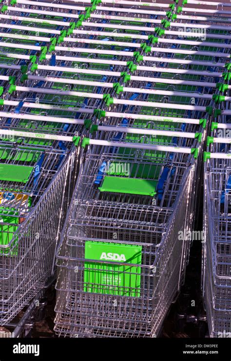 Asda shopping trolley hi-res stock photography and images - Alamy