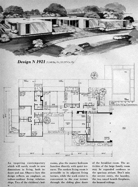 Pin by Bryan Hunt on Home Design | Modern floor plans, Mid century modern house, Mid century ...