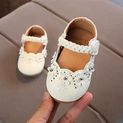 Spring New Style Flowers Girls Shoes Mary Janes Kids Shoes Toddlers ...