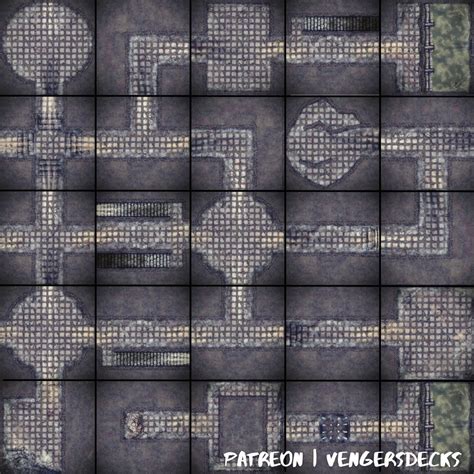 Modular Dungeon Tiles Map Bundle [2k][OC][ART] : r/DnD