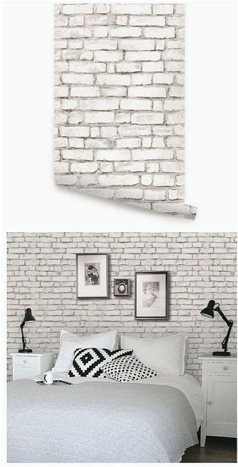 20+ Bedroom Ideas With White Brick Wallpaper – The Urban Decor