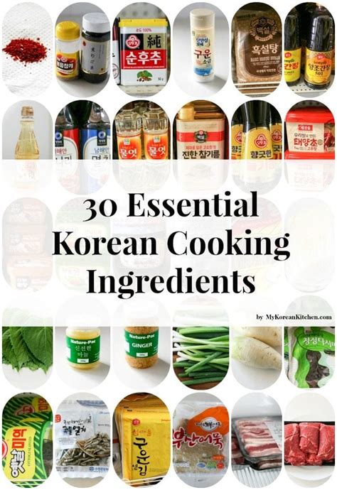 30 Essential Korean Cooking Ingredients - My Korean Kitchen